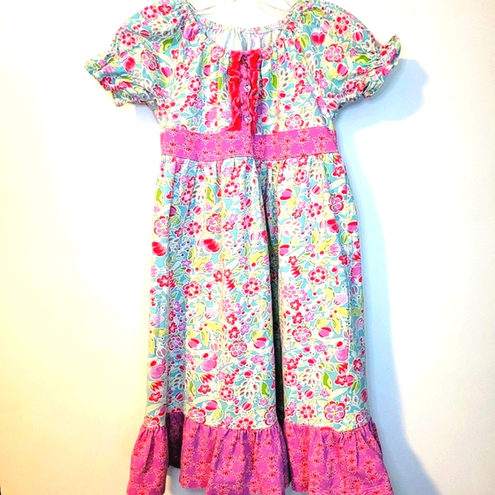 Ruffled Floral Dress